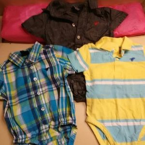 Wrangler boys Onesie set of 3. NWOT